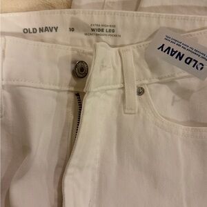 Old Navy Cream High-Rise Pants